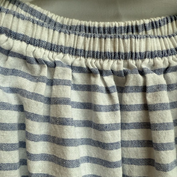 Soprano striped peasant-style top in blue/white - Picture 2 of 5